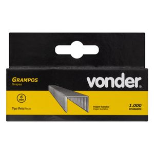 Grampo Reto Vonder 6mm 1000 unidades