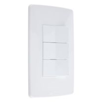 Interruptor 3 Teclas Simples Mec-Tronic Petra
