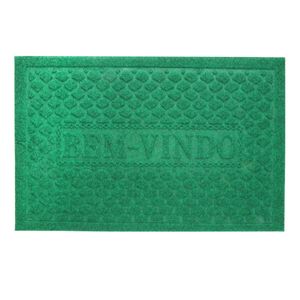 Tapete Bem Vindo Wave Verde Newpro 37cm x 57cm