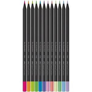 Kit Lápis de Cor Supersoft com 12 cores + Lápis Grafite 14 peças Faber Castell