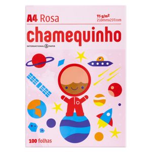 Papel A4 Rosa Chamex 100 Folhas