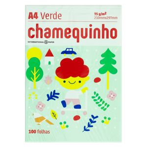 Papel A4 Verde Chamex 100 Folhas