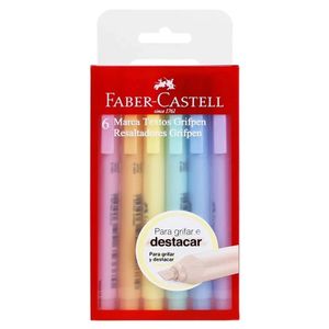 Marca Texto Grifpen Faber Castell 6 cores