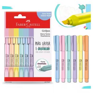 Marca Texto Grifpen Faber Castell 6 cores