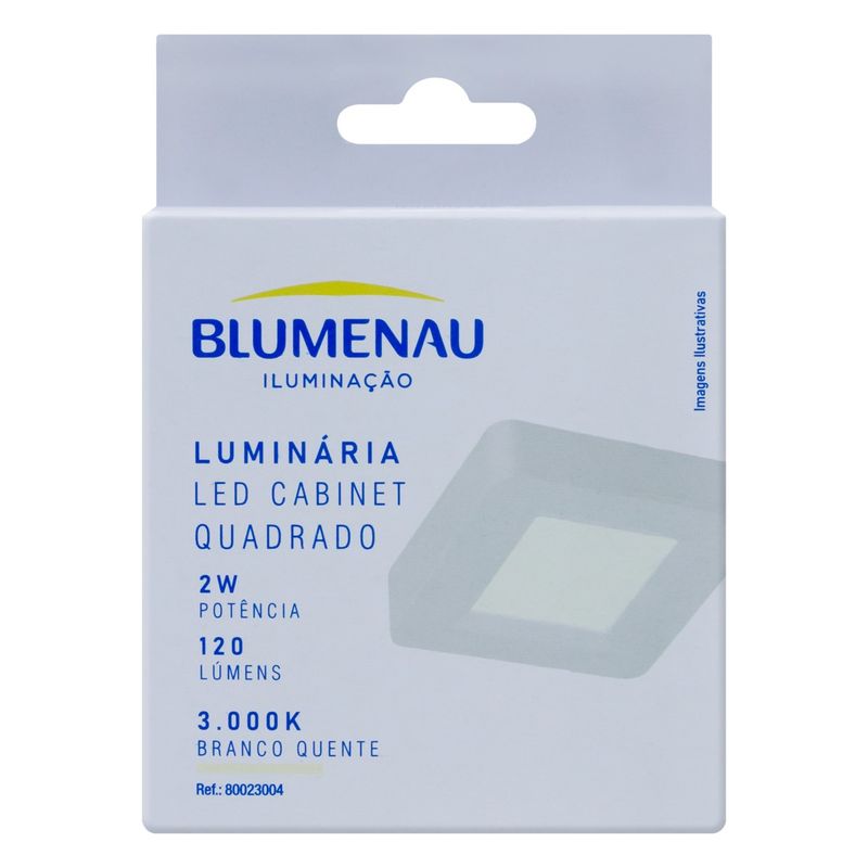 Luminaria-Led-Branca-Quadrada-Blumenau-2W-3000K-82280