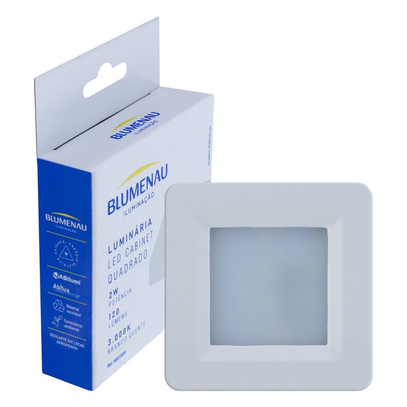 Luminaria-Led-Branca-Quadrada-Blumenau-2W-3000K-82281