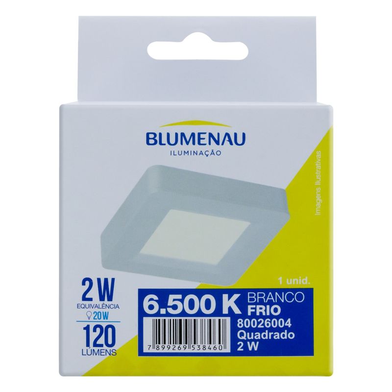 Luminaria-Led-Branca-Quadrada-Blumenau-2W-6500K-82290