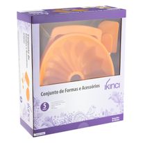 Conjunto de Formas e Utensílios em Silicone Ikinci 5 peças