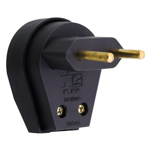 Plugue Forte Preto Mec-Tronic 2 pinos 10A