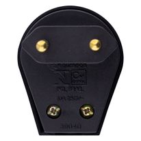 Plugue Forte Preto Mec-Tronic 2 pinos 10A