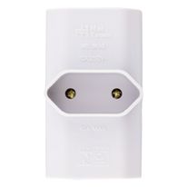 Plugue 3 Saídas Cinza Mec-Tronic 2 pinos 10A
