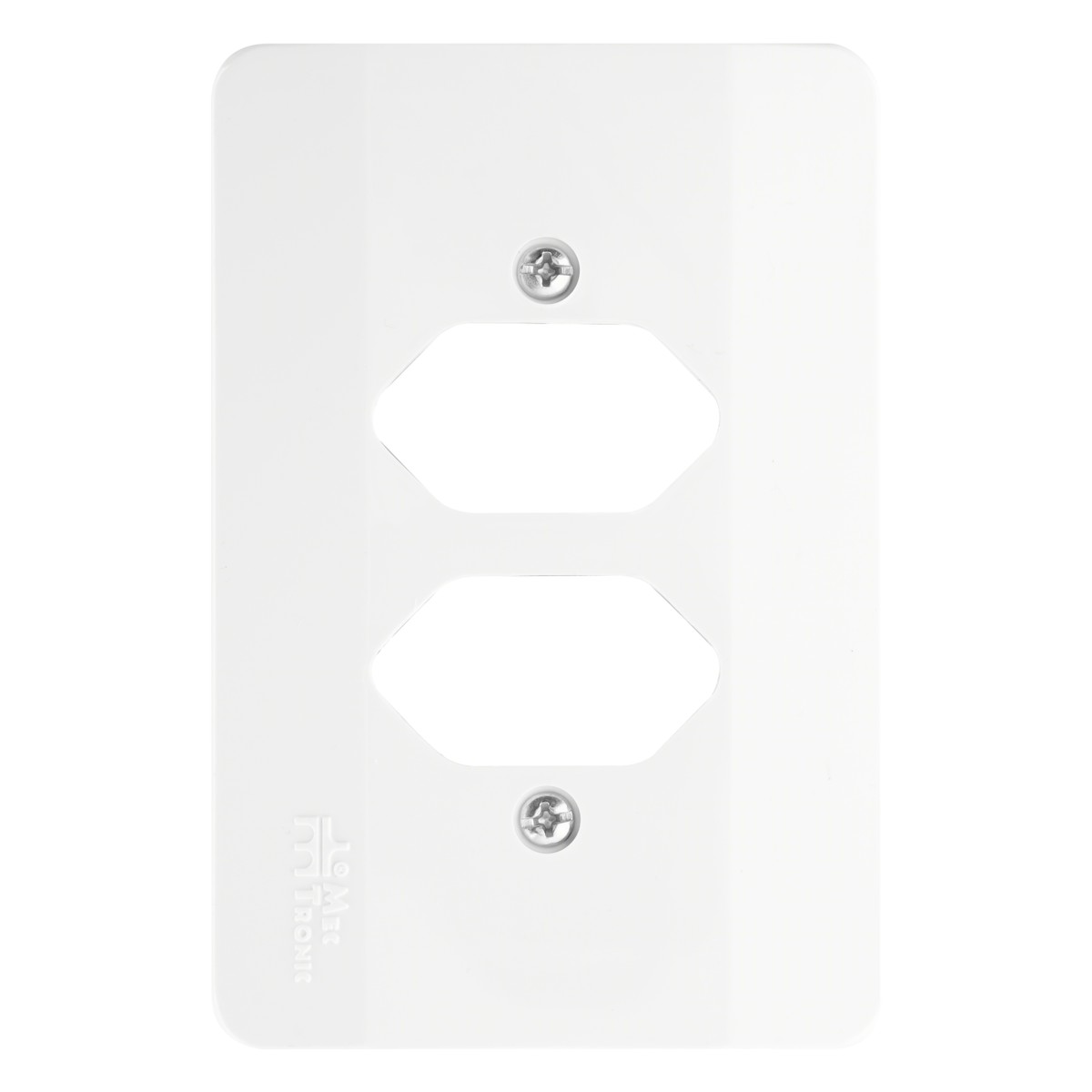 PlacaBrancacom2PostosparaTomadaMec-TronicMillenium4x2``-45055