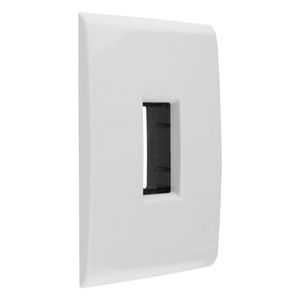 Placa Branca com 1 Posto para Interruptor Vertical Tramontina Liz 4x2"