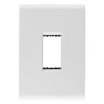Placa Branca com 1 Posto para Interruptor Vertical Tramontina Liz 4x2"