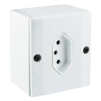Tomada 2 Pinos + Terra Vertical Mec-Tronic 10A