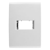 Placa Branca com 1 Posto para Interruptor Horizontal Tramontina Liz 4x2"