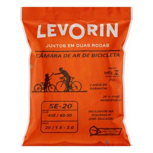 Câmara de Ar para Bicicleta Levorin 406mm x 45mm - 50mm