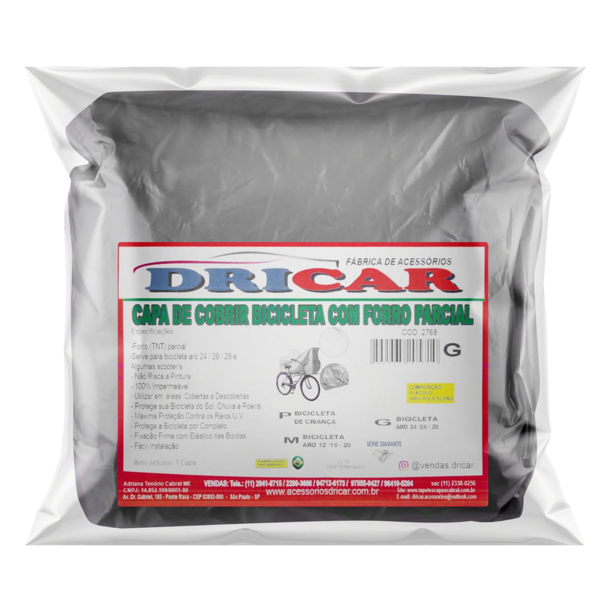 CapaparaBicicletacomForroDricarCinza-10655