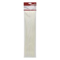 Abraçadeira de Nylon Branca Nove54 400mm x 4,8mm 100 unidades