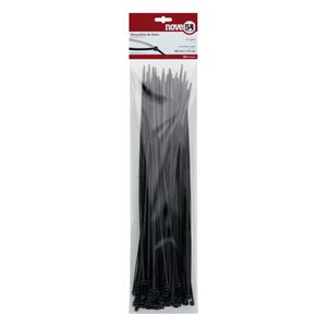 Abraçadeira de Nylon Preta Nove54 400mm x 4,8mm 100 unidades