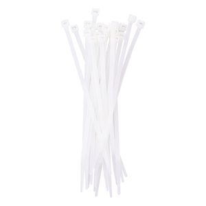 Abraçadeira de Nylon Branca Vonder 140mm x 3,6mm 20 unidades
