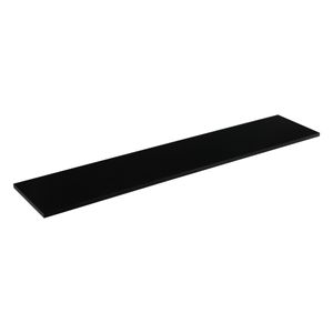 Prateleira Preta com Suporte Fabribam 120cm x 24cm x 15mm