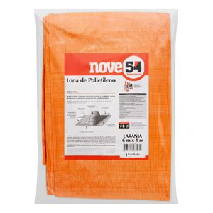 Lona Plástica Laranja Nove54 6m x 4m