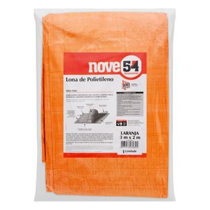 Lona Plástica Laranja Nove54 3m x 2m