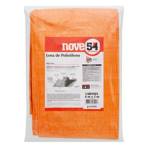 Lona Plástica Laranja Nove54 4m x 3m