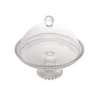 Porta Bolo Pearl Cristal com Tampa Wolff 20cm