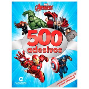 Livro com 500 Adesivos Avengers Culturama