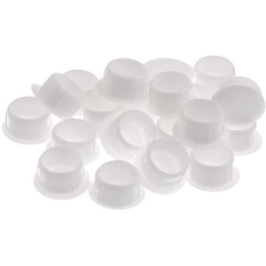 Tapa Furo Branco Talentos 8mm 20 peças