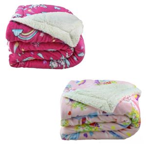 Manta Infantil Sherpa Feminina Andreza 1,50cm x 2,20cm (Produto Sortido)