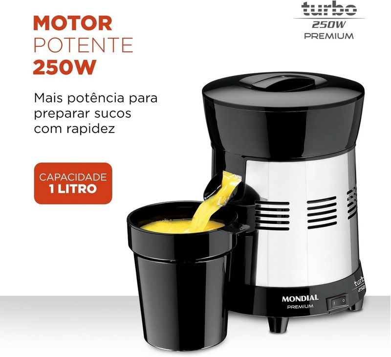 Extrator-de-Suco-Turbo-Premium-Mondial-250W-Bivolt-147017