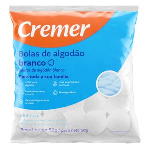 Algodão em Bolas Branco Cremer 50g