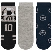 Meia Infantil Masculina Player Cia da Meia 27 a 30 3 pares