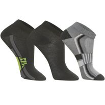Meia Masculina Cano Curto Preta Cia da Meia 39 a 42 3 pares