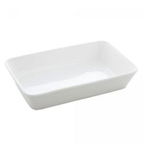 Travessa de Porcelana Lyor Línea Branca 29,5cm x 20,5cm