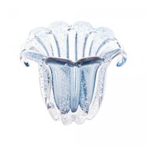 Vaso de Vidro Italy Azul Lyor 11cm x 10cm