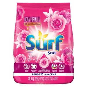 Lava Roupas em Pó Surf Flor de Liz 800g