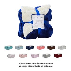Manta Sherpa Lisa Andreza (Produto Sortido)