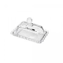 Manteigueira de Cristal Pearl Wolff 14cm x 9cm x 8cm