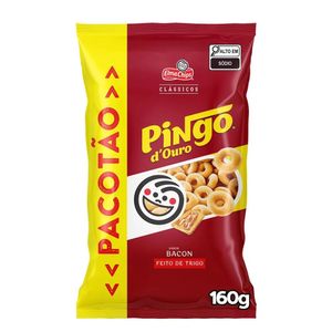 Salgadinho Pingo d'Ouro de Bacon Elma Chips 160g