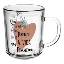Conjunto de Canecas de Vidro Florir Lyor 2 peças Lyor