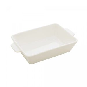 Travessa de Porcelana Lyor Basic Branca 23,5cm x 14,5cm