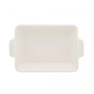 Travessa de Porcelana Lyor Basic Branca 23,5cm x 14,5cm