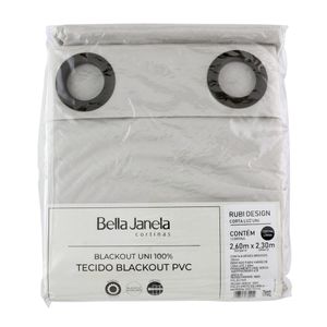 Blackout em Tecido Uni Areia Bella Janela 2,60m x 2,30m