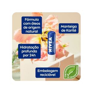 Protetor Labial Lip Care Nivea Original 4,8g