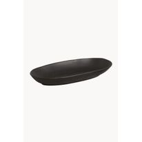Travessa Oval Funda Grande Orgânico Porto Brasil Preto Matte 32cm x 16cm 650ml