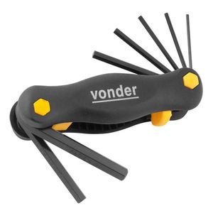 Jogo de Chave Allen Vonder 2mm a 8mm com 7 peças